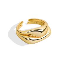 Sterling Silver Jewelry Finger Ring, 925 sterline d'argento, placcato, Regolabile & stili diversi per la scelta & per la donna, nessuno, Venduto da PC