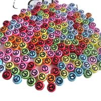 Akril nakit Beads, možete DIY & emajl, multi-boji, 4x7mm, 100računala/Torba, Prodano By Torba