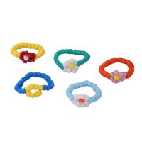 Resin Finger Ring, 5 pieces & fashion jewelry & for woman, multi-colored, Sold By Set