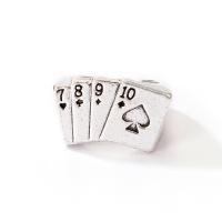 Cink Alloy Finger Ring, srebrne boje pozlaćen, modni nakit & za žene, srebro, Prodano By PC