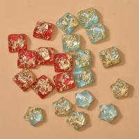 Fashion Resin Cabochons, epoxy gel, DIY & different styles for choice & gold foil, more colors for choice, Sold By PC