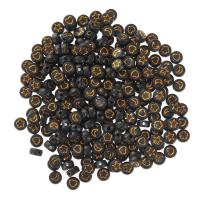 Acryl Schmuck Perlen, rund, DIY & Emaille, goldgelb, 4x7mm, 100PCs/Tasche, verkauft von Tasche