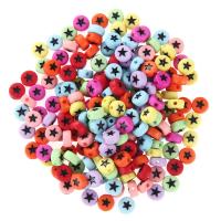 Acryl Schmuck Perlen, rund, DIY & Emaille, gemischte Farben, 4x7mm, 100PCs/Tasche, verkauft von Tasche