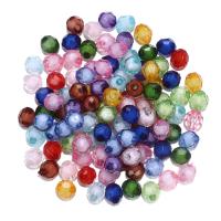 Bead i Bead Akryl perler, Rhombus, poleret, du kan DIY, blandede farver, 9x10mm, 100pc'er/Bag, Solgt af Bag