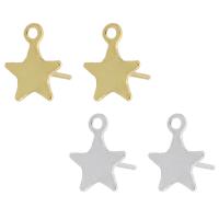 304 Stainless Steel Earring Drop Component Star Galvanic plating fashion jewelry & DIY & Unisex Sold By PC