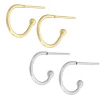 Stainless Steel Earring Stud Component, 304 Stainless Steel, Galvanic plating, fashion jewelry & DIY & Unisex, more colors for choice, 19x11x2.20mm, Sold By PC
