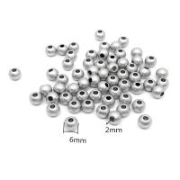 Stainless Steel Beads, 304 Stainless Steel, DIY & different size for choice, original color, 100PCs/Bag, Sold By Bag