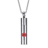 304 Stainless Steel Perfume Bottle Necklace & for man original color Length Approx 19.69 Inch Sold By PC