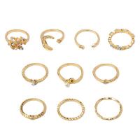 Zinc Alloy Ring Set Round plated & fashion jewelry & for woman nickel lead & cadmium free 18-21mm Sold By Set