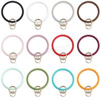 Silicone Key Clasp Setting, with Tibetan Style, Round, gold color plated, DIY, more colors for choice, 6mm, Inner Diameter:Approx 75mm, Sold By PC