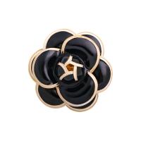Enamel Brooch, Tibetan Style, with Plastic Pearl, Flower, plated, different styles for choice & for woman, nickel, lead & cadmium free, 45x45mm, 10PCs/Lot, Sold By Lot