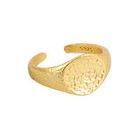 Sterling Silver Jewelry Finger Ring, 925 sterline d'argento, placcato, Regolabile & per la donna, nessuno, 10.50mm, Venduto da PC
