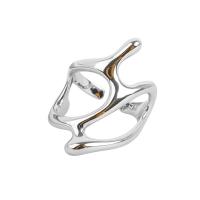 Sterling Silver Jewelry Finger Ring, 925 sterline d'argento, placcato, Regolabile & per la donna & cavo, nessuno, 20x28.80mm, Venduto da PC