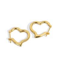 925 Sterling Silver Hoop Earrings Heart plated for woman Sold By Pair