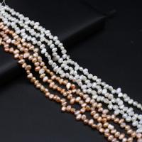 Keishi 培養した淡水の真珠, 天然有核フレッシュウォーターパール, 天然, DIY, 無色, 4-5mm, で販売される 約 14.17 インチ ストランド