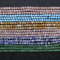 Mieszane Koraliki Gemstone, Kamień naturalny, Gwiazdka, DIY, dostępnych więcej kolorów, 6x6mm, 75komputery/Strand, sprzedawane na 39 cm Strand