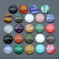 Natural Gemstone Cabochons, Natural Stone, Round, polished, more colors for choice, 20mm, Sold By PC