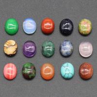 Natural Gemstone Cabochons, Natural Stone, polished, DIY, more colors for choice, 8x10mm, Sold By PC