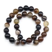 Natürliche Streifen Achat Perlen, DIY, keine, verkauft per ca. 38 cm Strang