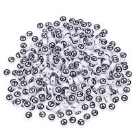 Acryl Schmuck Perlen, poliert, DIY & Emaille, gemischte Farben, 100PCs/Tasche, verkauft von Tasche