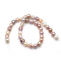 Cultured Baroque Freshwater Pearl Beads Round polished DIY purple 10-11mm Sold Per Approx 14.96 Inch Strand