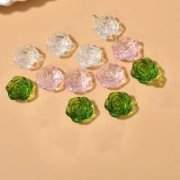 Perles acryliques transparentes, Acrylique, Rose, DIY, plus de couleurs à choisir, 18mm, 10PC/sac, Vendu par sac