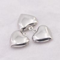 Stainless Steel Heart Pendants 304 Stainless Steel machine polished fashion jewelry & DIY & Unisex original color Sold By PC