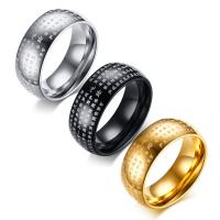 Stainless Steel Finger Ring, 304 Stainless Steel, fashion jewelry & different size for choice & for man, more colors for choice, 8x2.60mm, Sold By PC