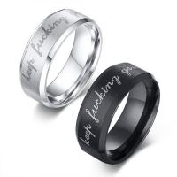 Палец кольцо из нержавеющей стали, Нержавеющая сталь 304, ювелирные изделия моды & разный размер для выбора & Мужский, Много цветов для выбора, 8x2mm, продается PC