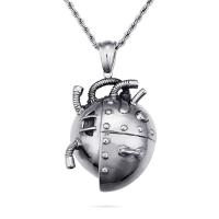 Stainless Steel Pendants, 316L Stainless Steel, polished, fashion jewelry & for man, 47x63mm, Sold By PC