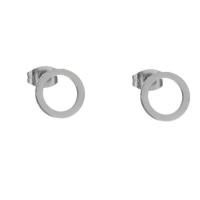 Stainless Steel Stud Earrings 304 Stainless Steel fashion jewelry & Unisex 8mm Sold By Pair