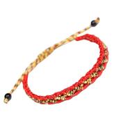 Cordon de noeud bracelet, fait à la main, bijoux de mode & unisexe, plus de couleurs à choisir, 11x25mm, Vendu par Environ 6.3-11.02 pouce brin