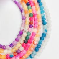 Natural Effloresce Agate Beads, stoving varnish, DIY, more colors for choice, 8mm, Approx 48PCs/Strand, Sold Per Approx 15 Inch Strand