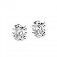 925 Sterling Silver Lever Back Earring Leaf plated for woman Sold By Pair