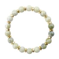 Gemstone Bracelets Natural Stone with Zinc Alloy fashion jewelry & Unisex nickel lead & cadmium free Length Approx 6.3 Inch Sold By PC