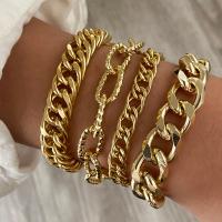 Tibetan Style Bracelet, with 1.97inch extender chain, gold color plated, fashion jewelry & Unisex & different styles for choice, nickel, lead & cadmium free, Length:Approx 6.69 Inch, Sold By PC