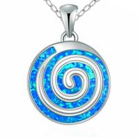 Brass Jewelry Pendants with Artificial Opal plated 21mm Sold By PC