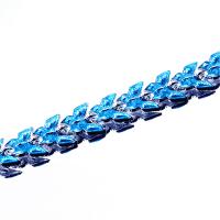Bracelet en alliage de zinc, avec Artificial-Opal, Alliage de zinc fermoir homard, papillon, antifatigue & pour femme, couleurs mélangées, Longueur Environ 21 cm, Vendu par PC