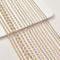 Mässing Chain Necklace, plated, olika stilar för val, fler färger för val, nickel, bly och kadmium gratis, Längd 19.7 inch, Säljs av PC