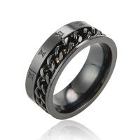 304 Stainless Steel Prst prsten, Kolo, á, módní šperky & různé velikosti pro výběr & pro muže, více barev na výběr, Prodáno By PC