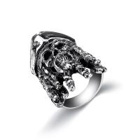 304 acciaio inox anello, Cerchio, placcato, gioielli di moda & formato differente per scelta & per l'uomo, grigio-argento, Venduto da PC