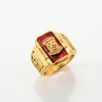 304 Stainless Steel Prst prsten, s Cubic Zirconia, Tygr, á, módní šperky & různé velikosti pro výběr & pro muže, více barev na výběr, Prodáno By PC