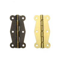 Iron Jewelry Box Hardware Hinges, different styles for choice, 24x51mm, Hole:Approx 2.7mm, Sold By PC