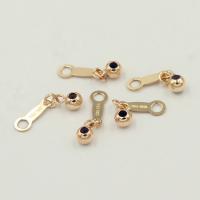 Медно-золото Ожерелье Нижняя, с Силикон, 14K позолоченный, DIY & разные стили для выбора, 13mm, продается PC