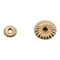 Gold Filled Spacer Bead, Saucer, 14K gold-filled, DIY & different size for choice, Sold By PC