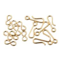 Guld-fyldt S Hook Clasp, 14.000 guldfyldte, du kan DIY & forskellige stilarter for valg, Solgt af PC