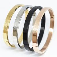 304 Stainless Steel Bangle, Unisex, more colors for choice, Sold By PC