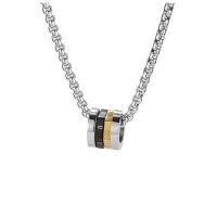 титан Свитер ожерелье, сталь титан Замок-карабин, Другое покрытие, Мужская, серебряный, 2.50mm, длина:60 см, продается PC