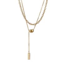 Titanstahl Halskette, Titan Stahl Karabinerverschluss, poliert, für Frau, keine, 17x6mm, Länge:42 cm, verkauft von PC