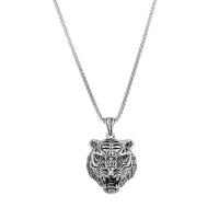Zinek svetr řetěz náhrdelník, slitina zinku Karabinky, unisex, stříbro, 31x38mm, Délka 70 cm, Prodáno By PC